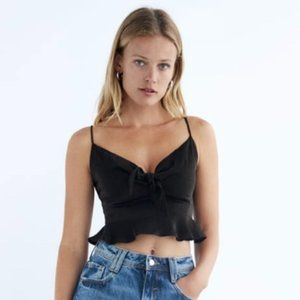 Zara Black Crop Top